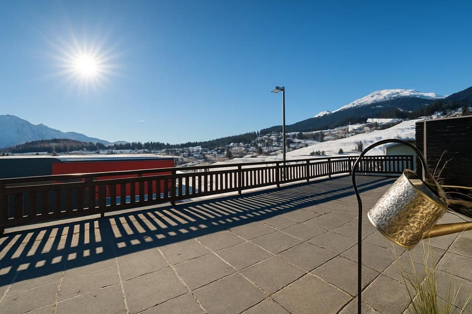 View (from property/room), Balcony/Terrace, Mountain view