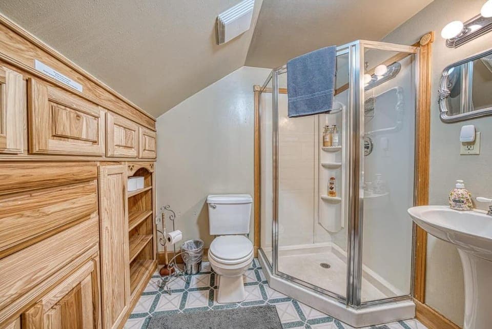 Shower, Toilet, Bathroom, towels