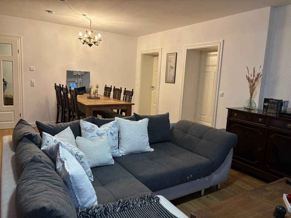 Living room, Seating area, Dining area