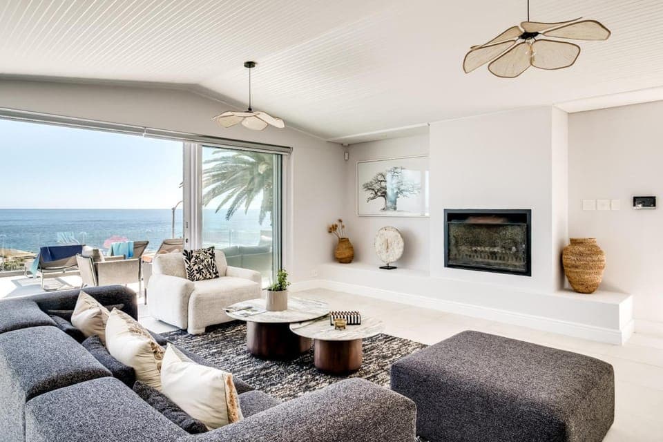 Living room, Seating area, Sea view