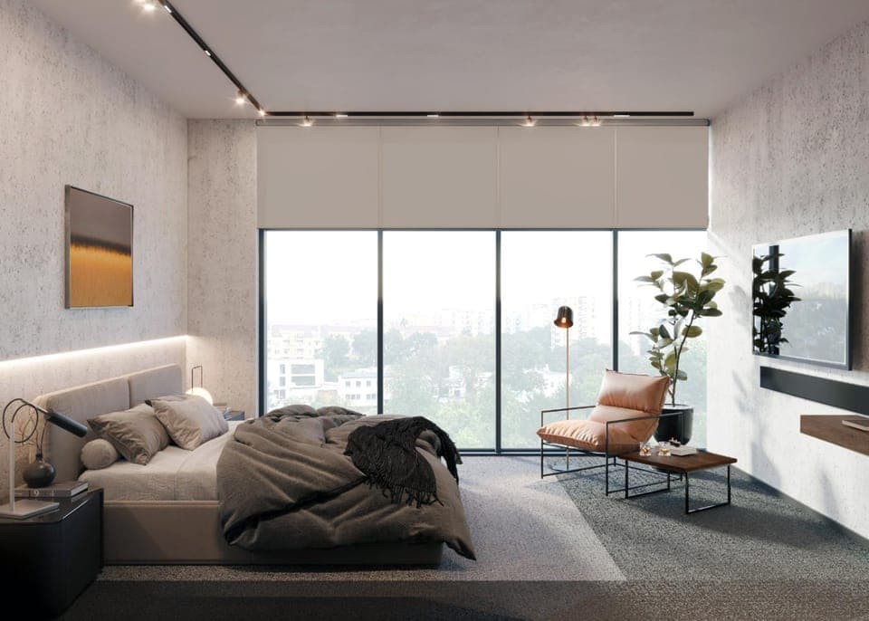 Bed, TV and multimedia, Photo of the whole room, Seating area, Bedroom