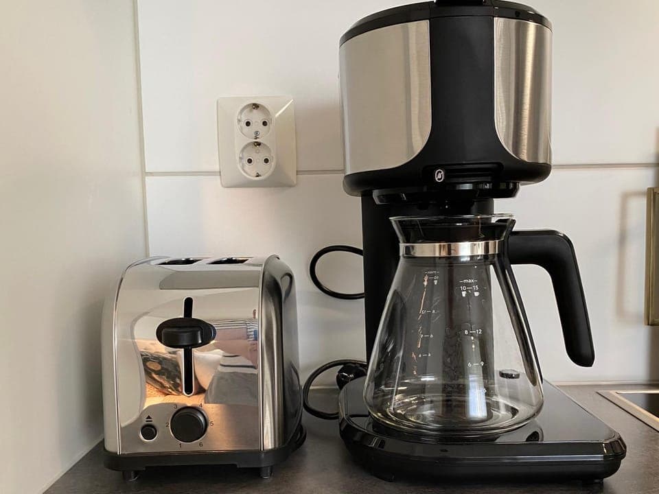 Coffee/tea facilities, Kitchen or kitchenette, toaster