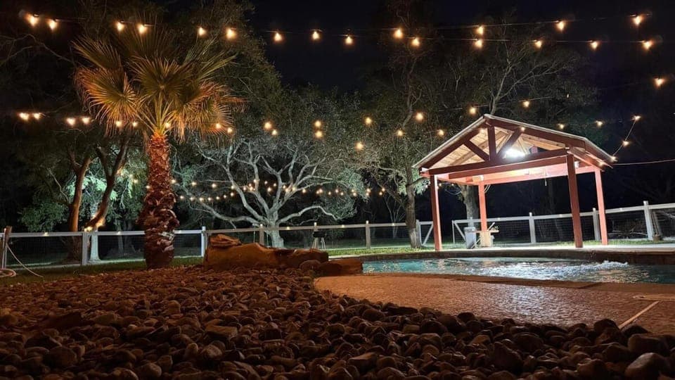 Night, Natural landscape, Garden