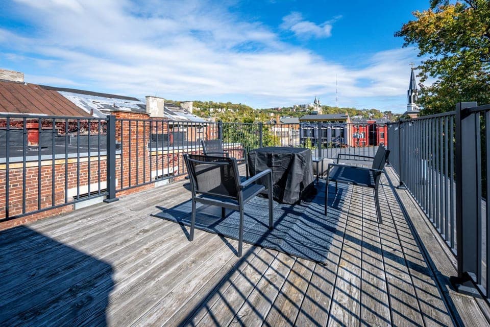 Property building, Patio, Day, View (from property/room), Balcony/Terrace