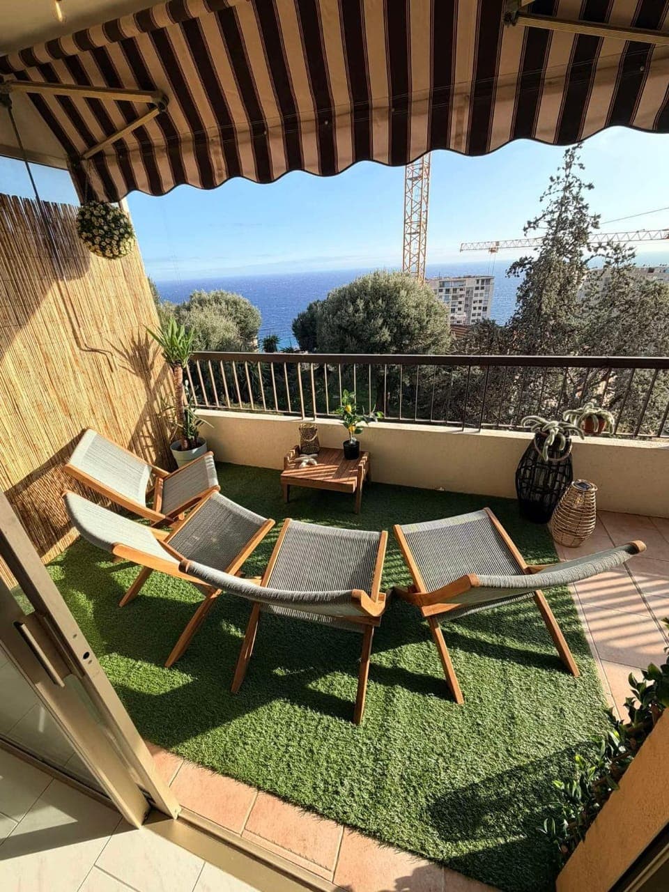 Patio, Spring, Day, Natural landscape, View (from property/room), Balcony/Terrace, Seating area, Garden view