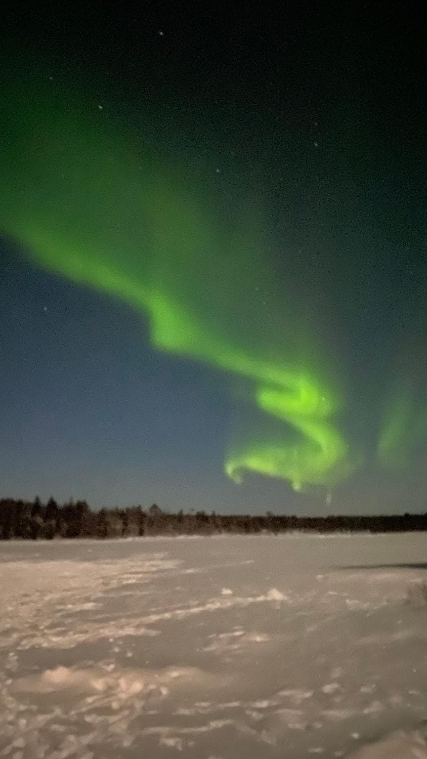 Night, Natural landscape, Winter