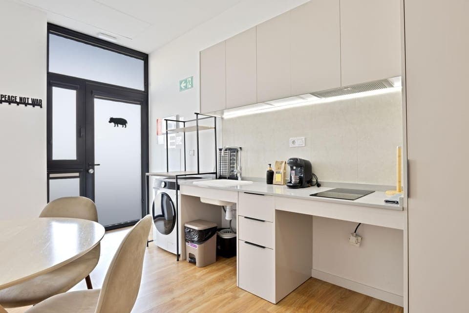 Coffee/tea facilities, Lobby or reception, washing machine