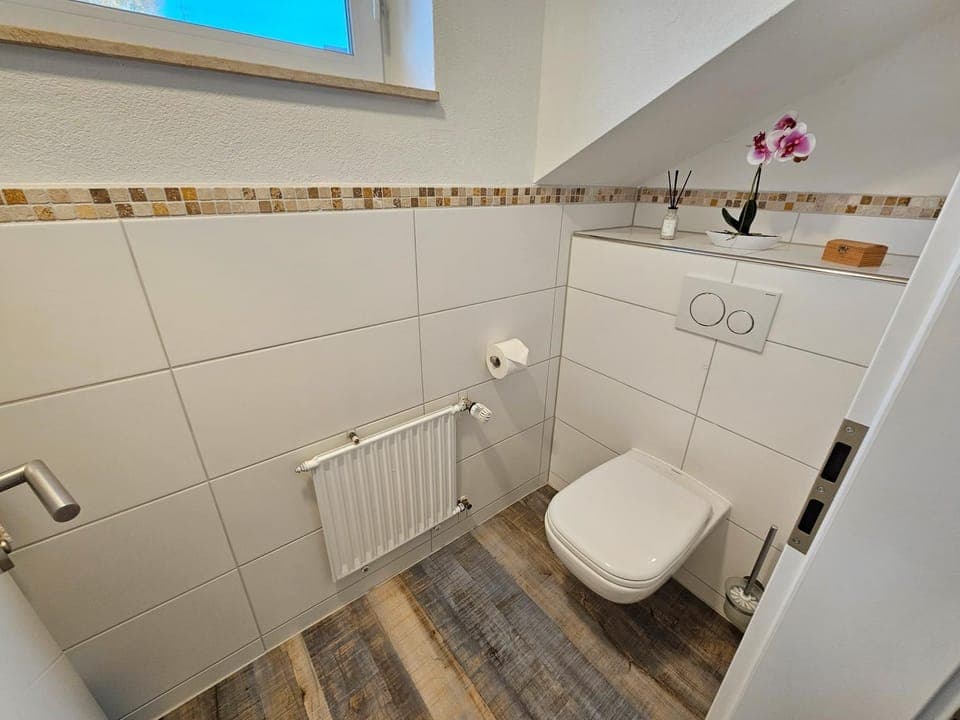 Bathroom, Living room