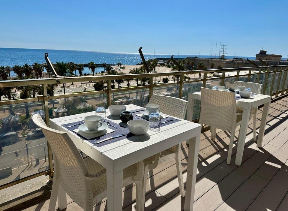 Property building, Balcony/Terrace, Sea view, Breakfast