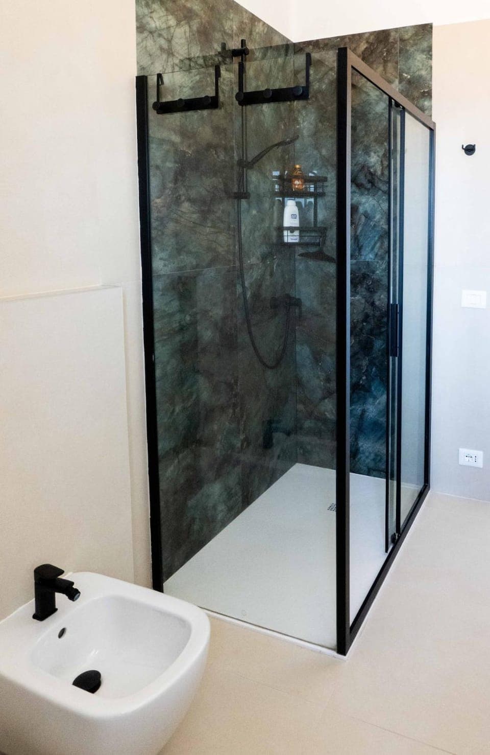 Shower, Toilet, Natural landscape, Bathroom, Mountain view