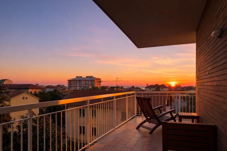 Day, Natural landscape, View (from property/room), Balcony/Terrace, Sea view, Sunrise