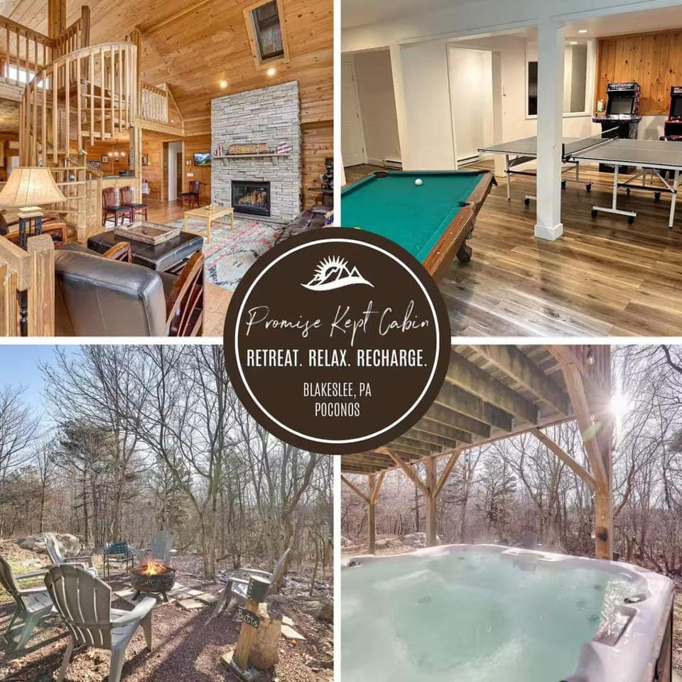 Game Room, Hot Tub, Table tennis, fireplace, fireplace