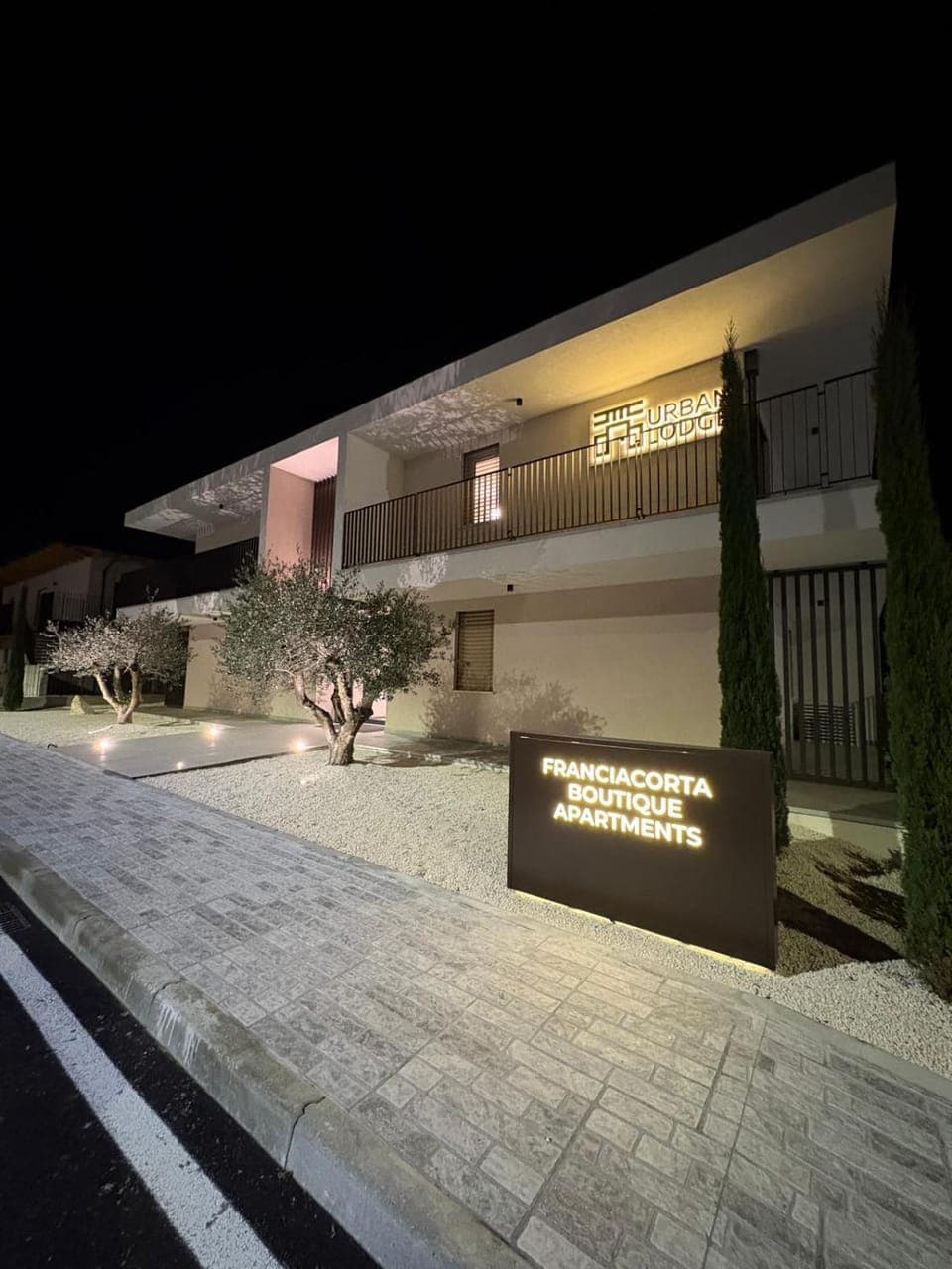 Property building, Patio, Property logo or sign, View (from property/room), Logo/Certificate/Sign