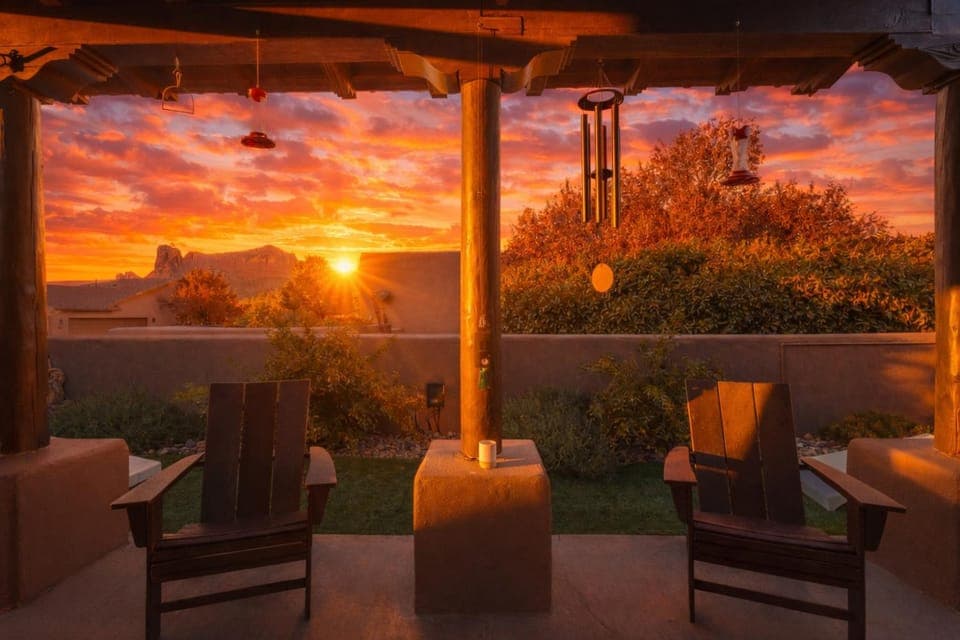 Day, Balcony/Terrace, Seating area, Sunset