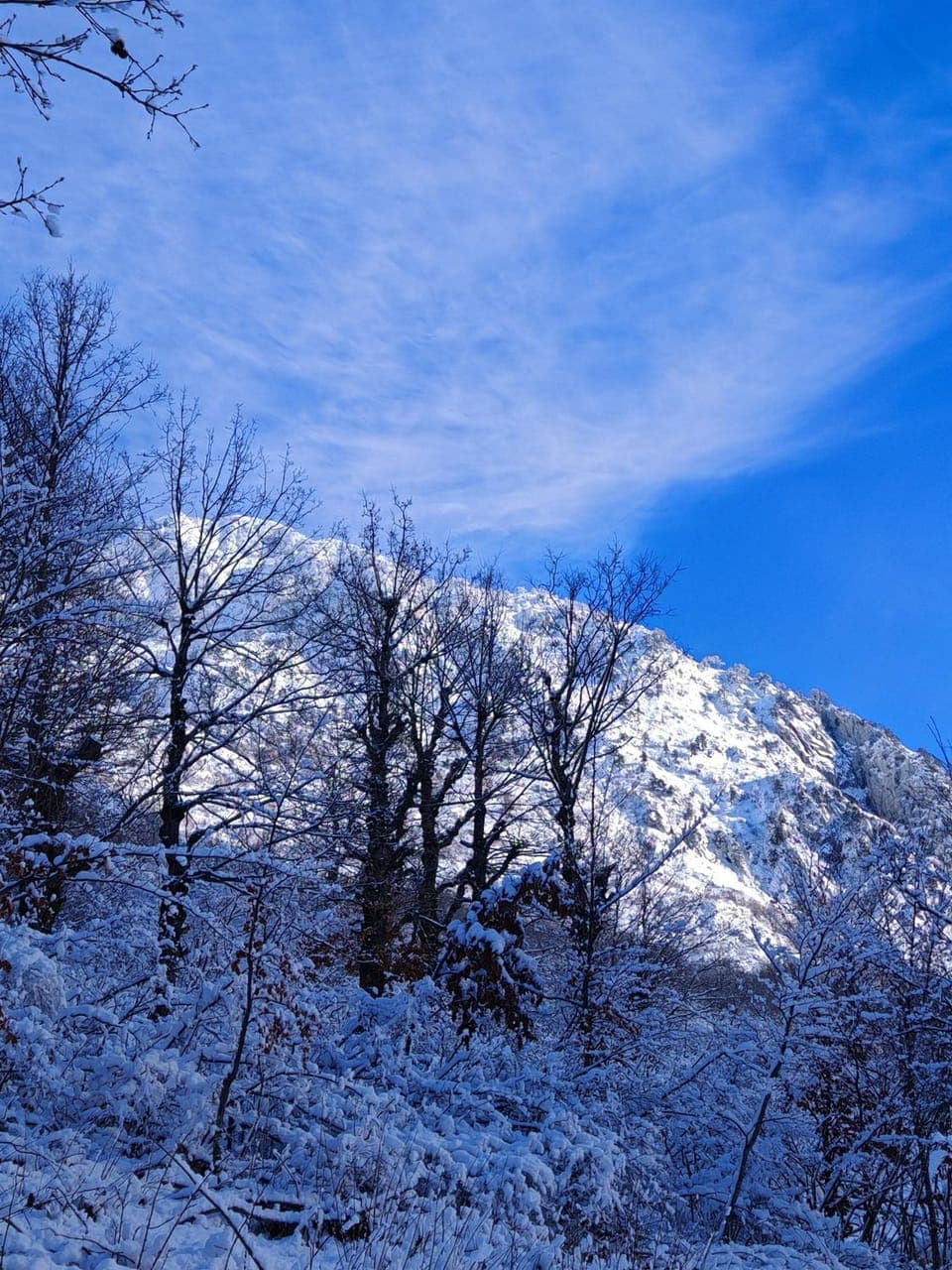 Day, Natural landscape, Winter, Mountain view