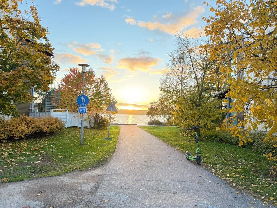 Neighbourhood, Natural landscape, Lake view, Sunset