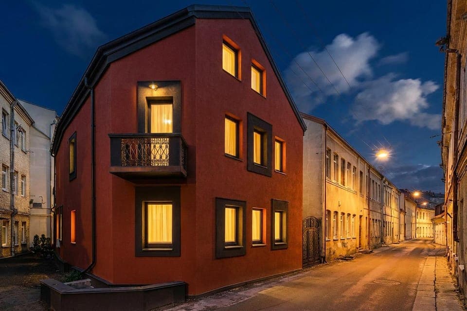 Property building, Night, Neighbourhood, Street view