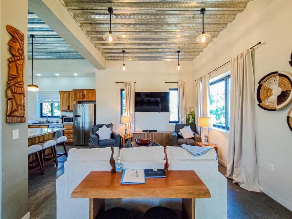 Emerald Blue Villa - Modern 2BR w Rooftop Pool Villa in Placencia