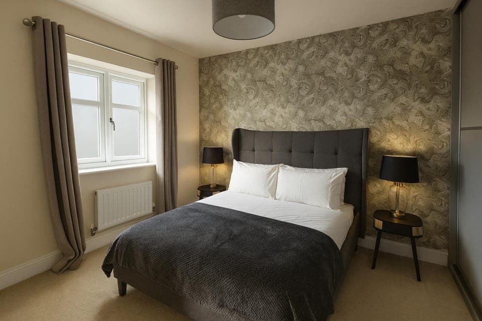 Bed, Bedroom, wardrobe