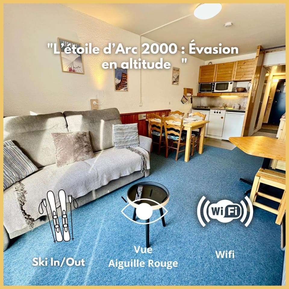 Kitchen or kitchenette, Living room, Seating area, Dining area, stove