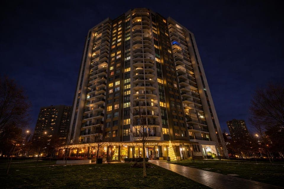 Property building, Night, Neighbourhood