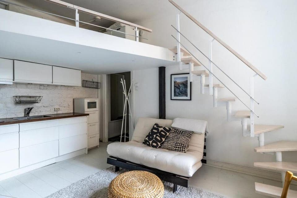 Kitchen or kitchenette, Living room