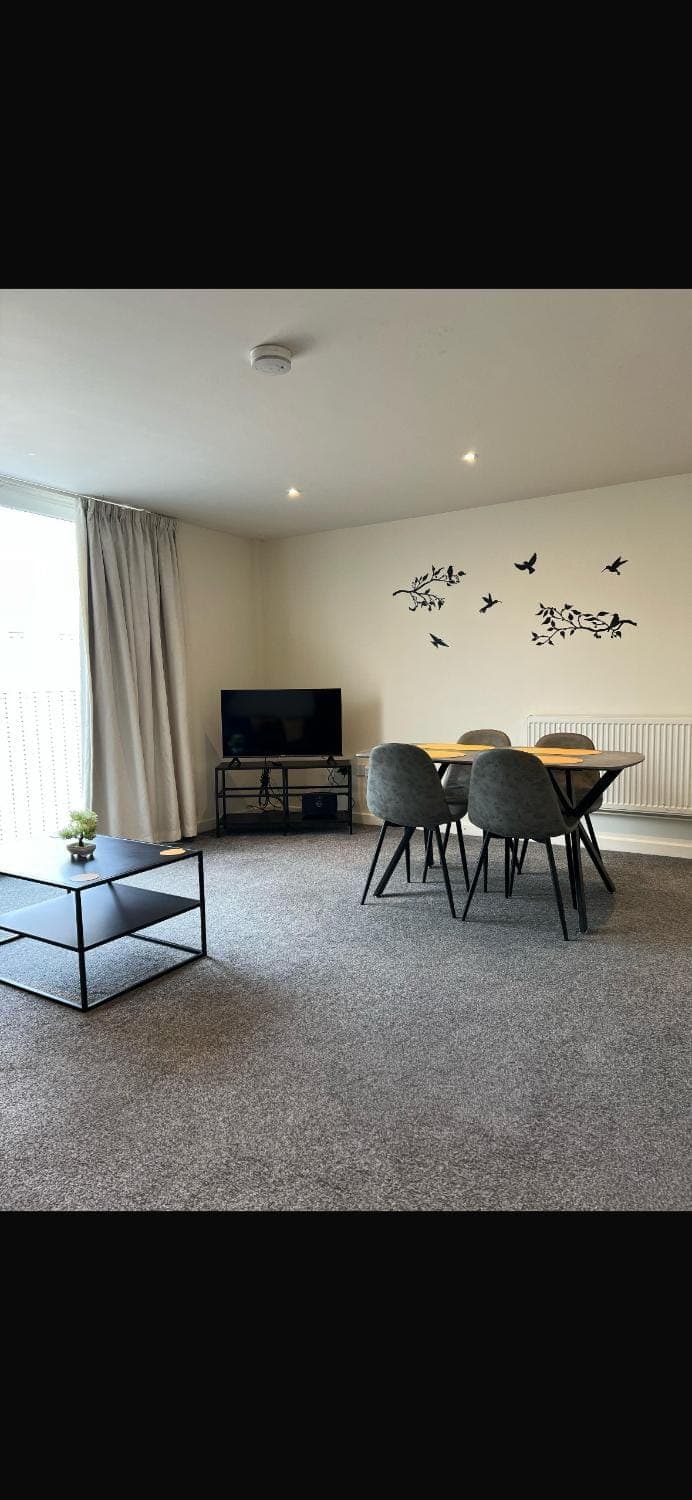 Living room, Seating area, Dining area