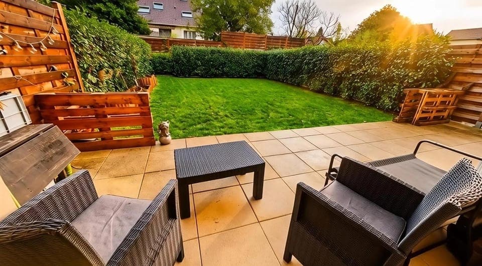 Garden, Seating area, Garden view