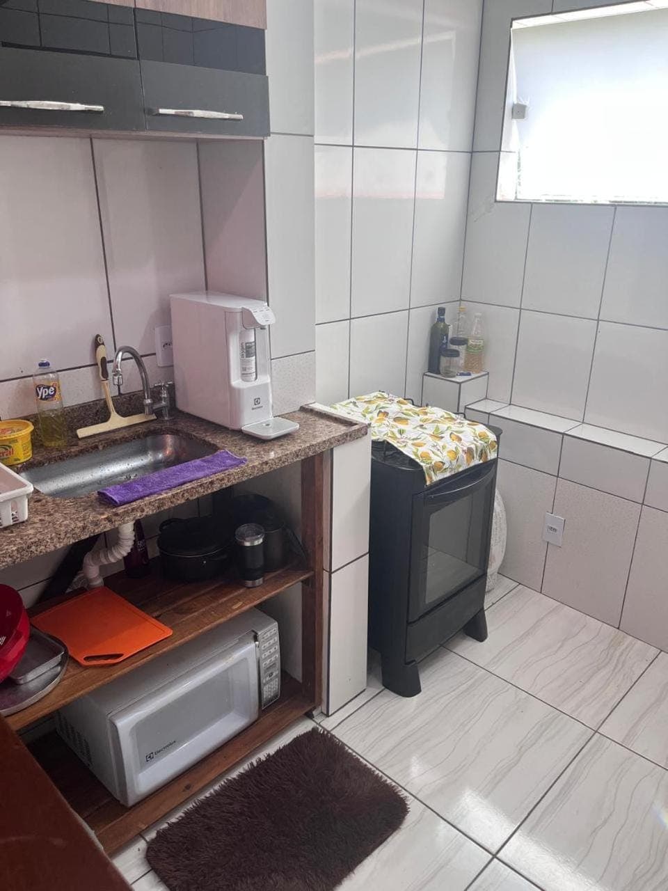 Kitchen or kitchenette, oven, stove, toaster