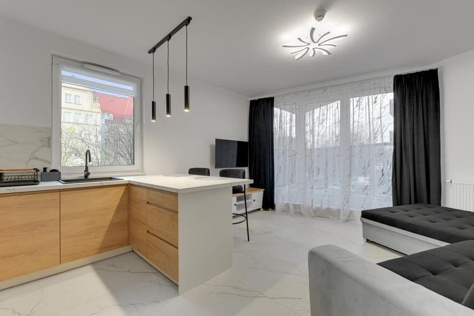 Kitchen or kitchenette, Living room