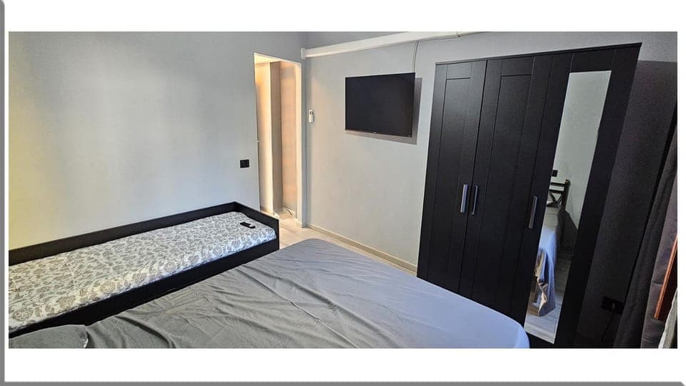 Property building, Living room, Bedroom