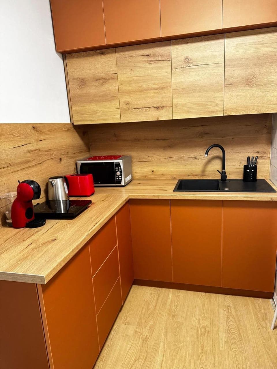 Coffee/tea facilities, Kitchen or kitchenette, minibar, stove, toaster