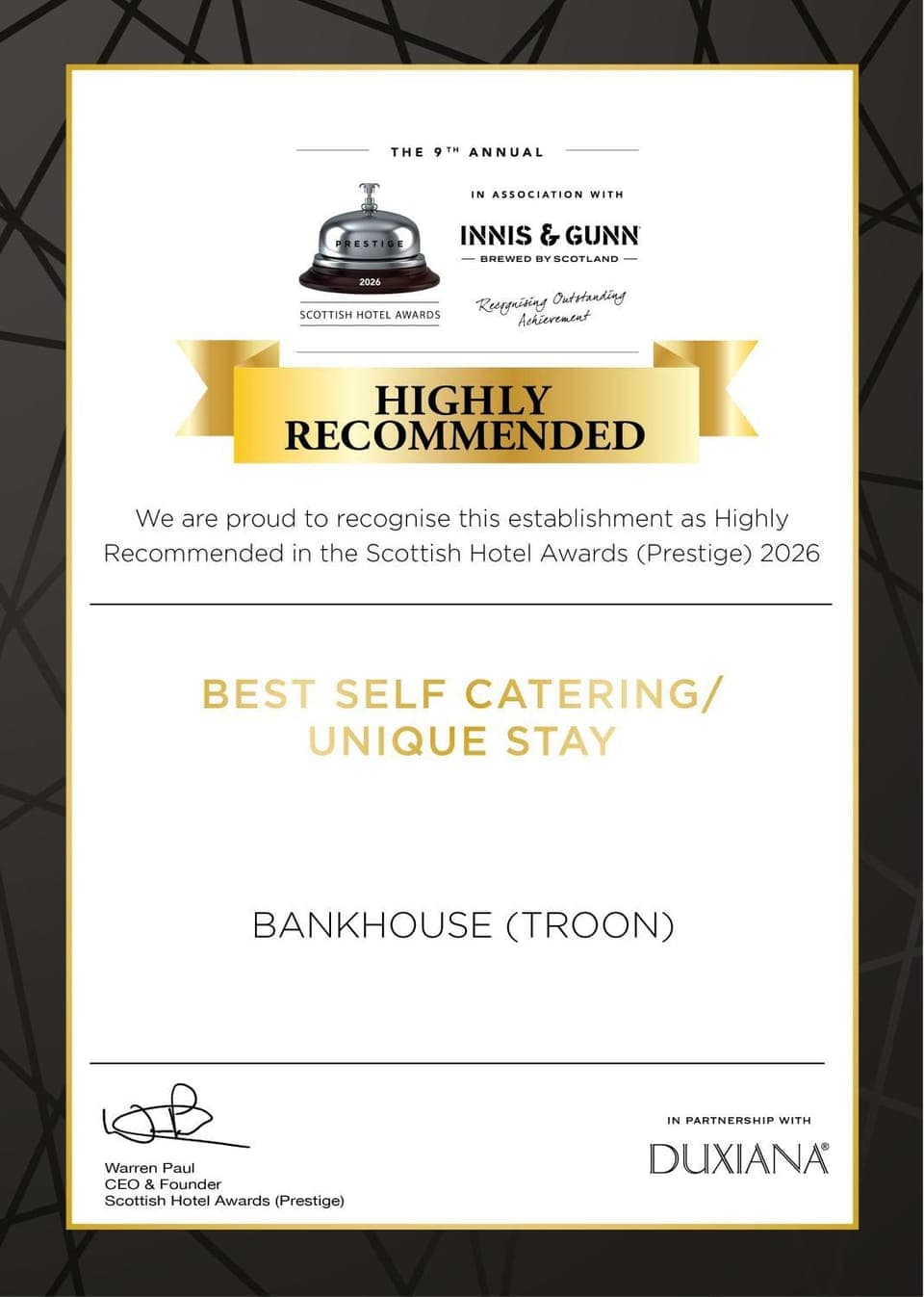 Certificate/Award