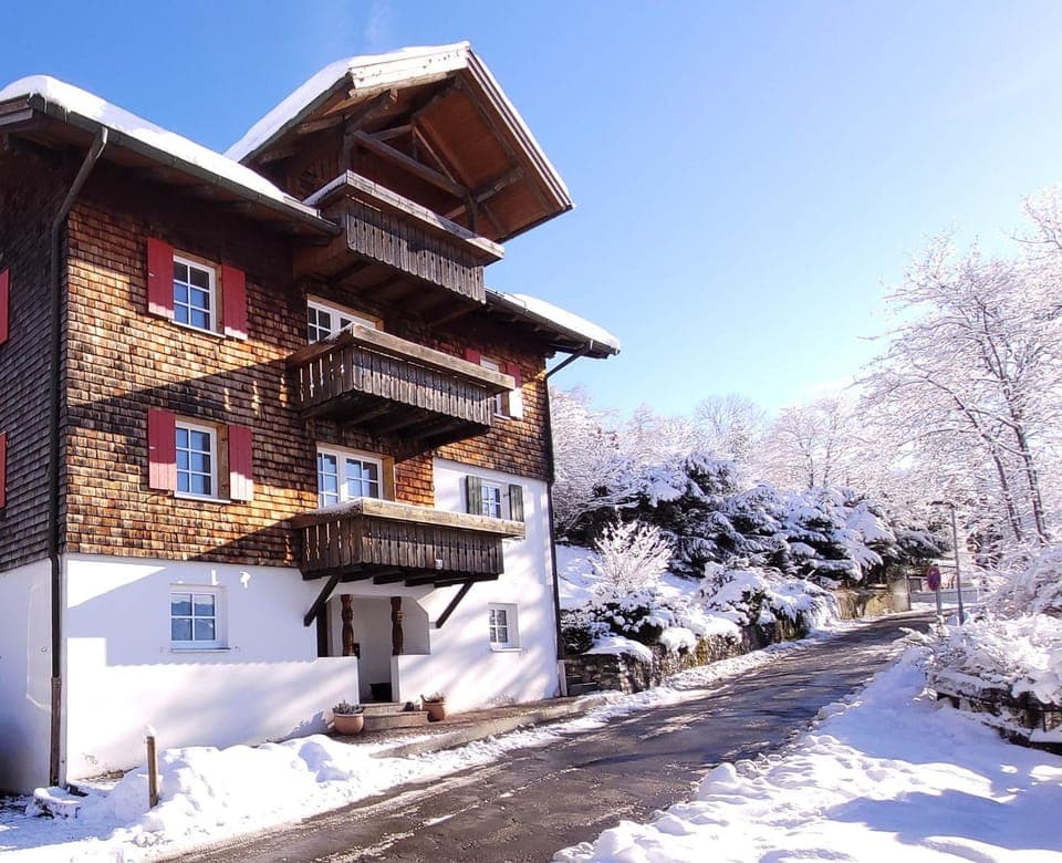 Property building, Day, Natural landscape, Winter