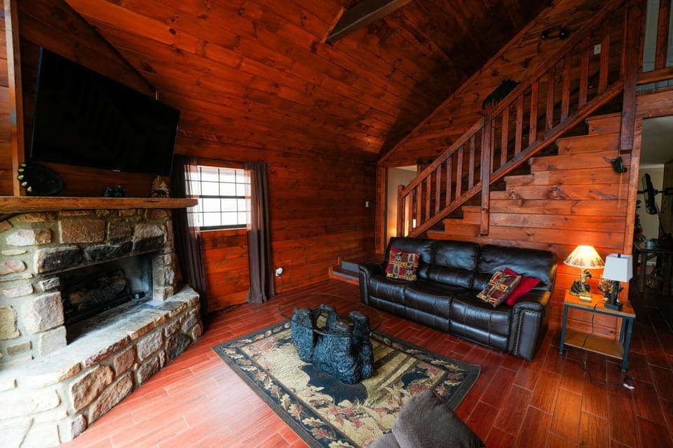 Communal lounge/ TV room, Living room, Evening entertainment, fireplace