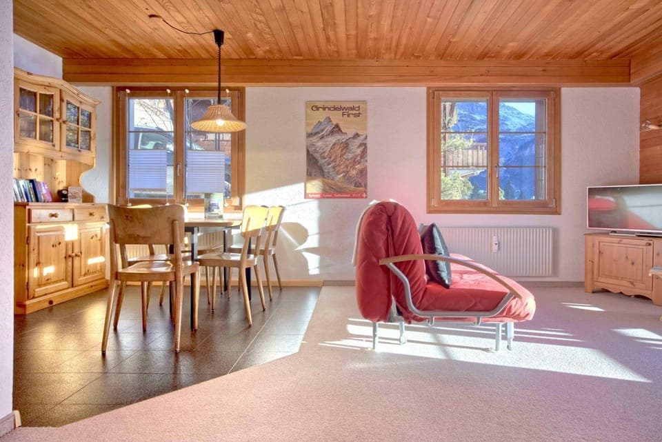 TV and multimedia, Kitchen or kitchenette, Living room, Seating area, Dining area