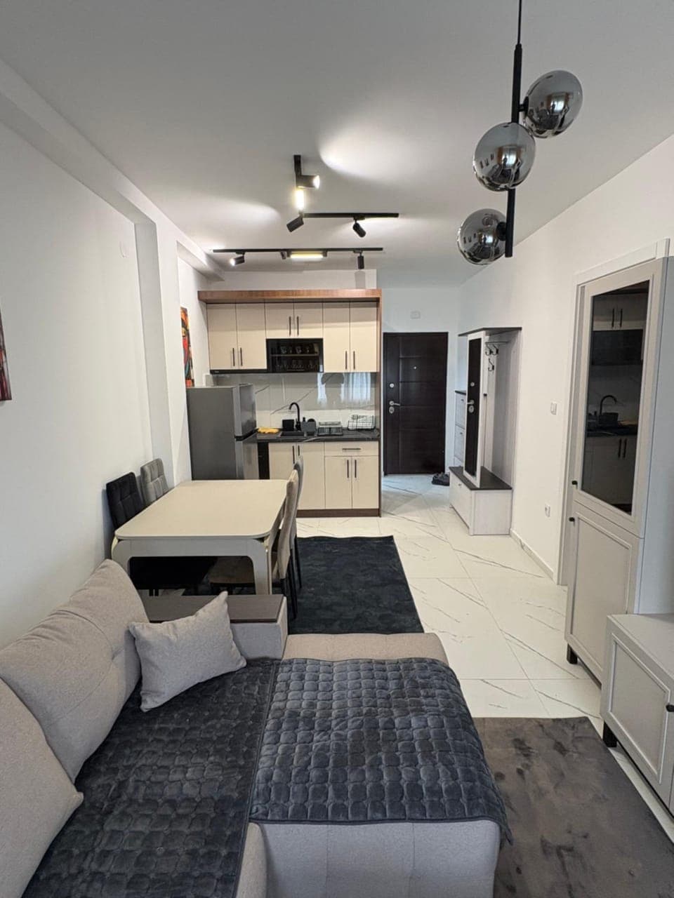 Kitchen or kitchenette, Living room, Dining area, minibar, pet friendly, stove