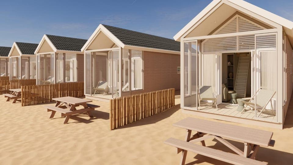 Property building, Day, Garden, Balcony/Terrace, Beach