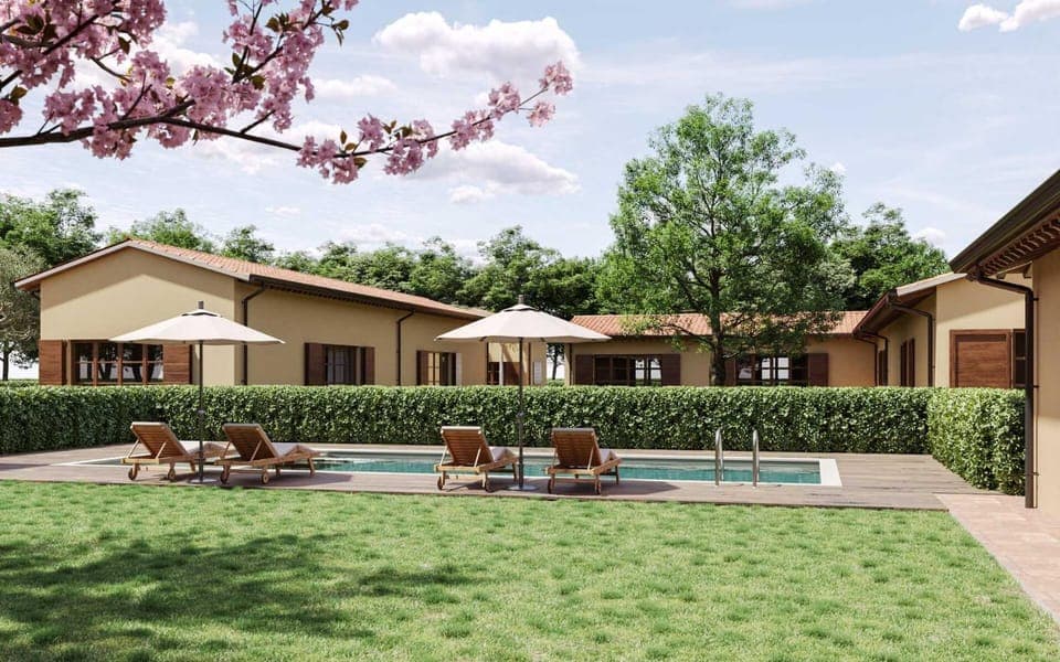 Property building, Pool view, Swimming pool