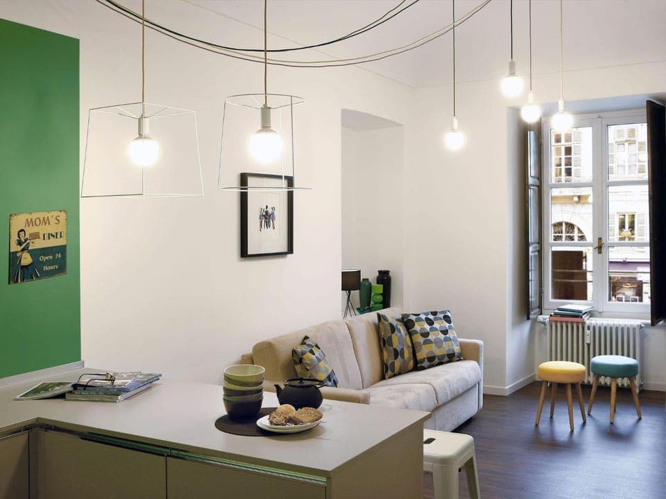 Living room, City view