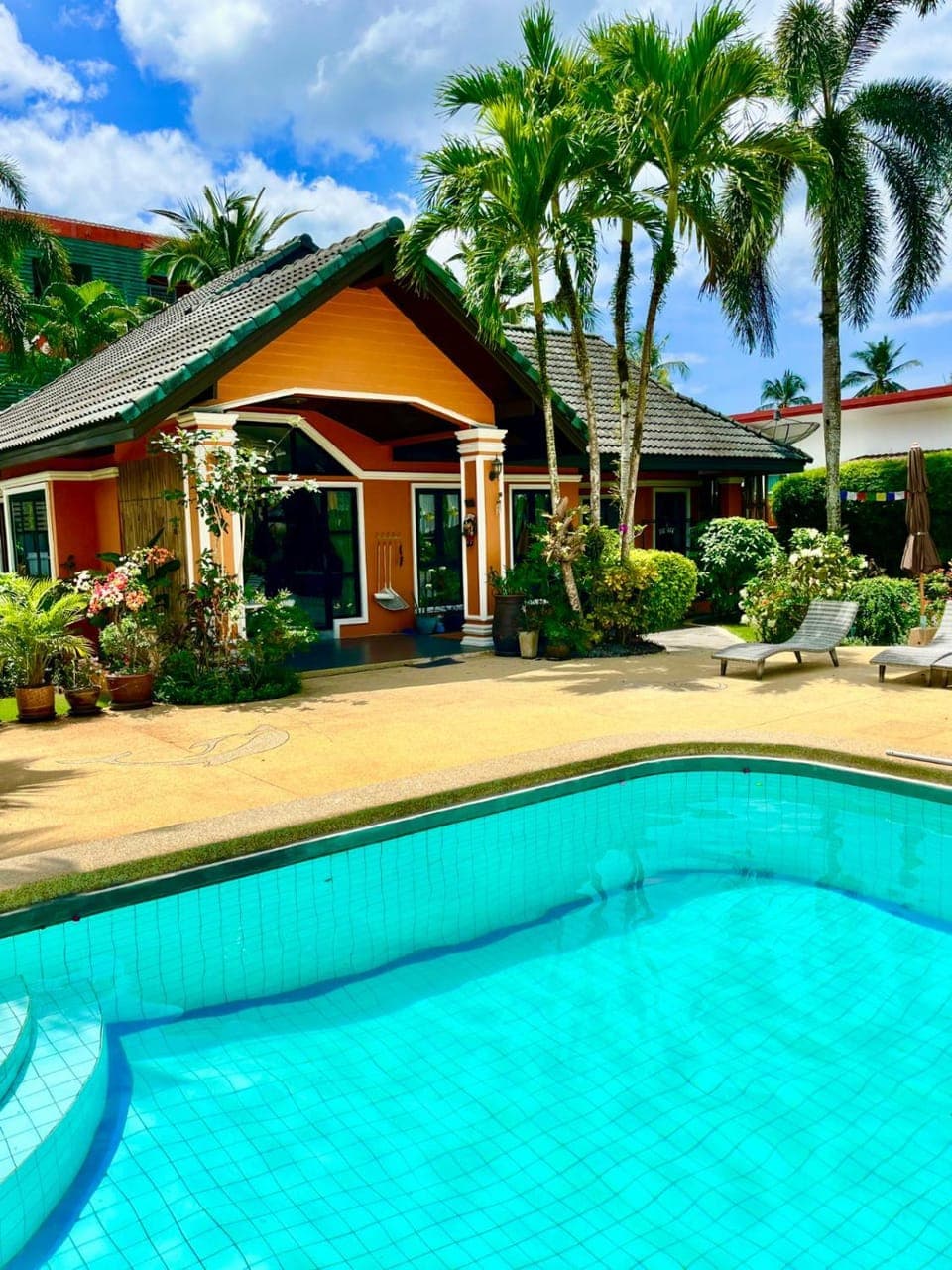 Day, Garden, Garden view, Pool view, Swimming pool, sunbed