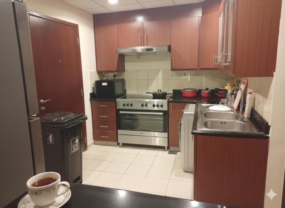 Kitchen or kitchenette, oven, stove