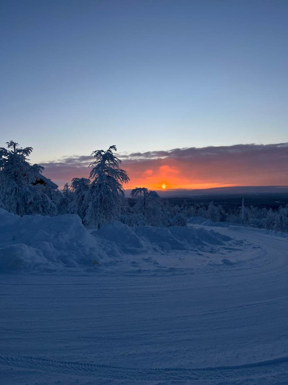 Winter, Sunset
