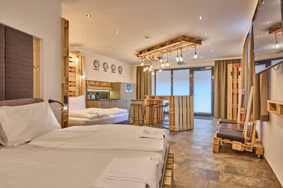 Bed, Living room, Photo of the whole room