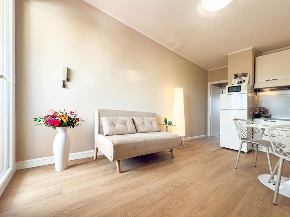 Living room, furniture, kitchen