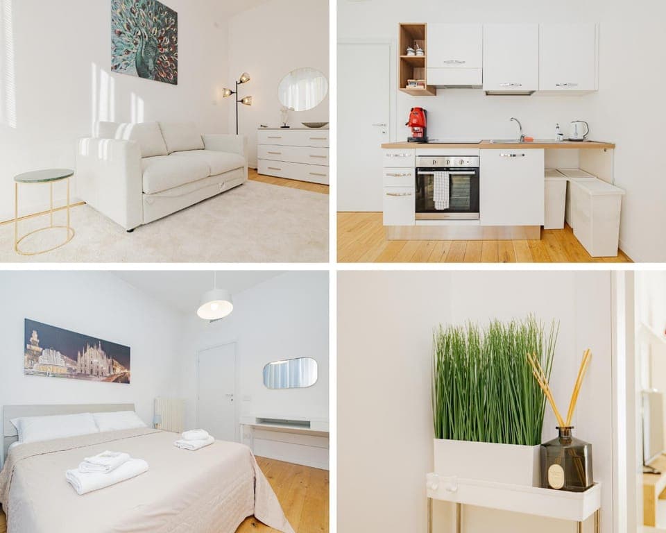 Bed, Kitchen or kitchenette, Other, Photo of the whole room, Bedroom, minibar