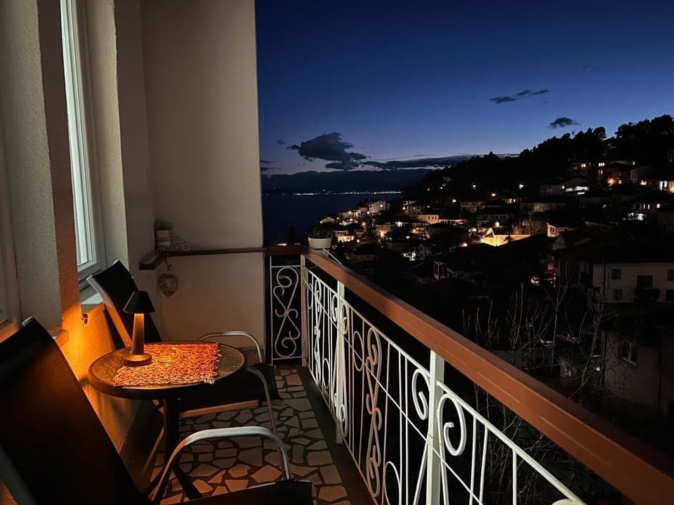 Patio, Night, Natural landscape, View (from property/room), Balcony/Terrace, Living room