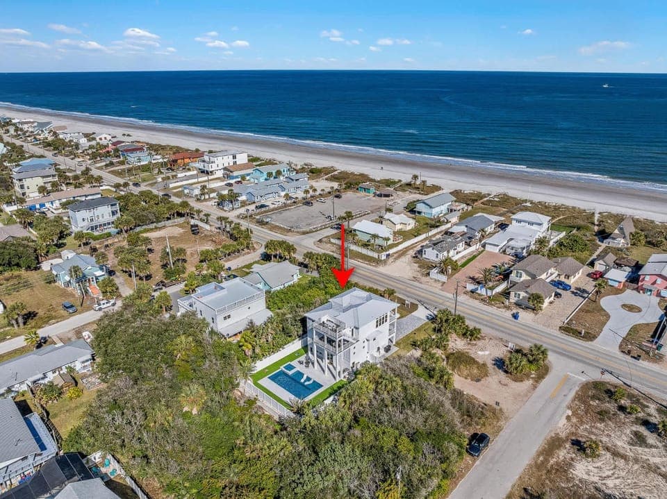 Seaclusion l Luxury l Heated Pool l Beach House in Vilano Beach