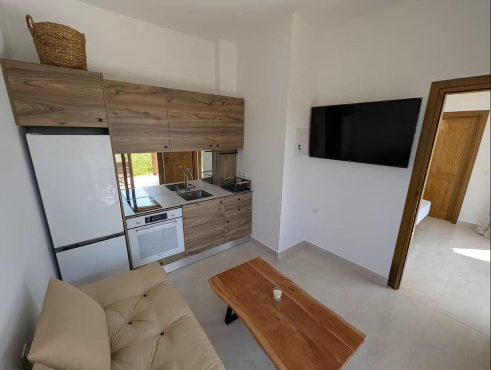 Living room, kitchen