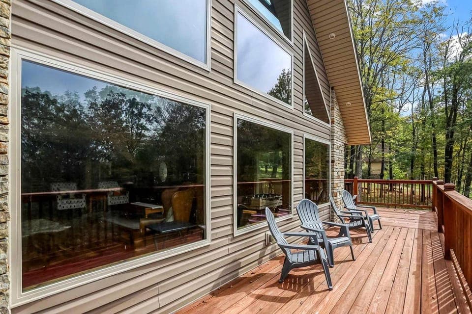 Luxury Lakeside Mountain Escape with Wraparound Deck Near Terra Alta, West Virginia House in Shenandoah Valley